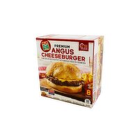 Don Lee Farms Premium Angus Cheeseburgers, 8 Each